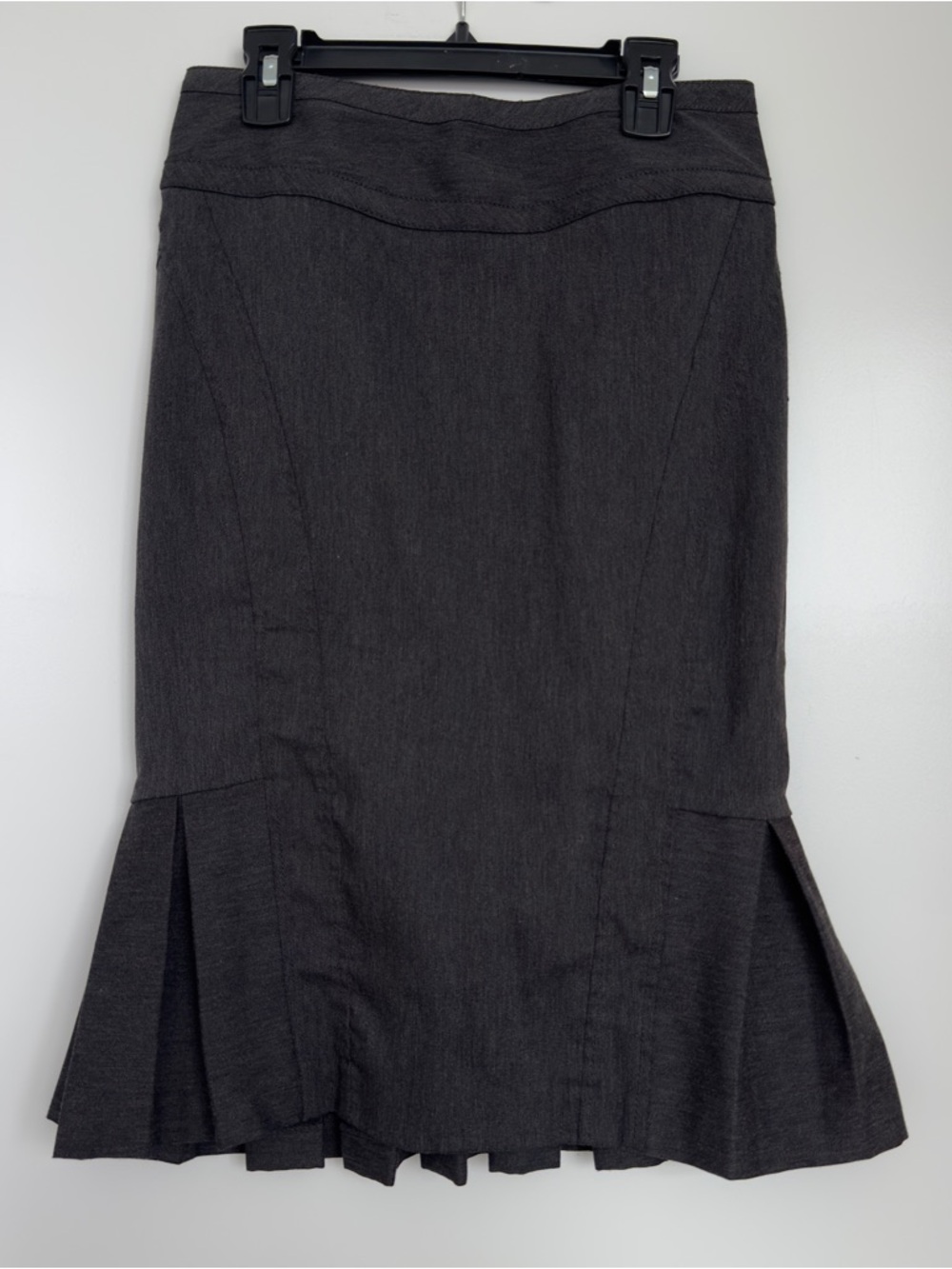 XOXO Charcoal Gray Pencil Skirt with Flared Hem